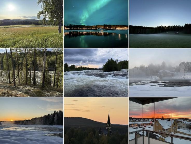 Živi in dela v malem mestecu Vindeln, ki je del predzadnje regije Västerbotten, gledano od juga proti severu. Regija je velika za površino dveh Slovenij in pol, v njej pa živi le okoli 240 tisoč ljudi. | Foto: osebni arhiv Jakoba Kvedra