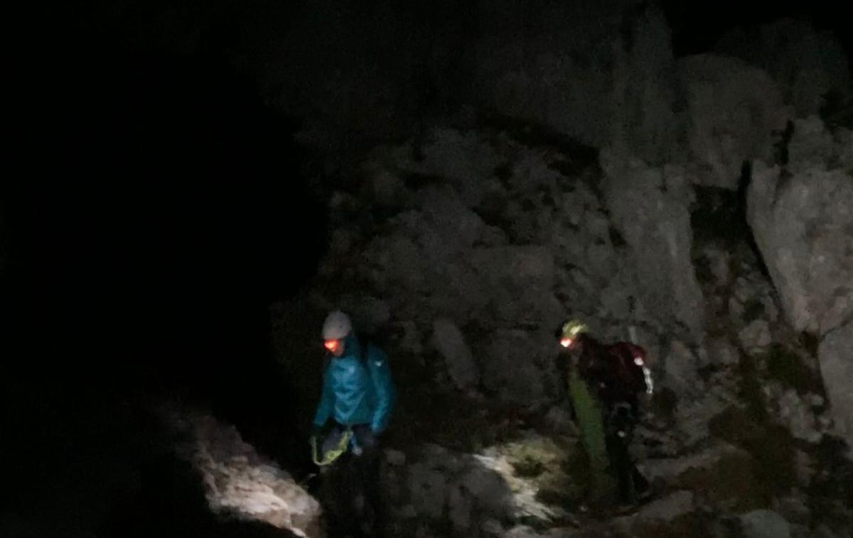 Nočno reševanje s Plemenic | Reševanje se je zaključilo ob 5. uri zjutraj. | Foto Facebook/Gorsko Reševalna Zveza Slovenije