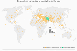 Niti četrtina Američanov ne ve, kje je Iran