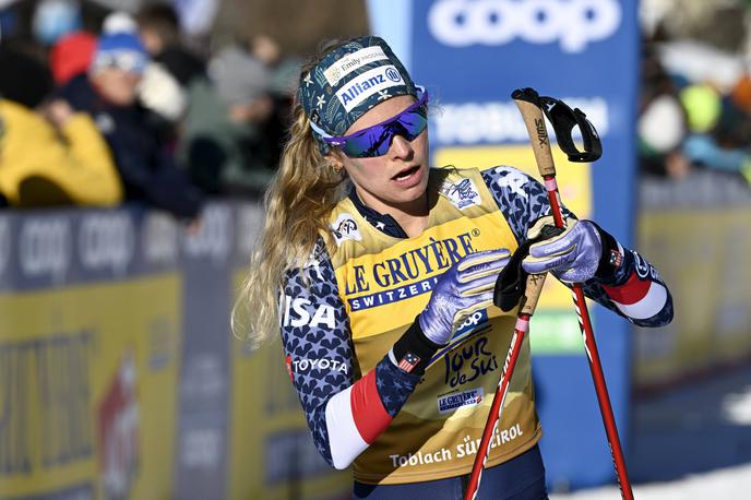 Jessie Diggins | Jessie Diggins je  še povišala prednost na turneji. | Foto Guliverimage