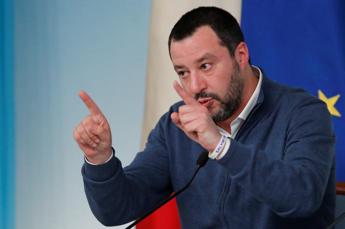 Matteo Salvini | Sodišče v Genovi je tesnega zaupnika Mattea Salvinija zaradi poneverb obsodilo na tri leta in pet mesecev zapora. | Foto Reuters