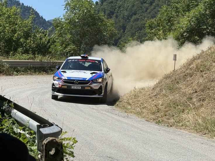 Martin Čendak in Jakob Markežič (opel corsa rally4) sta prvič letos zmagala v Diviziji 2. | Foto: Gregor Pavšič