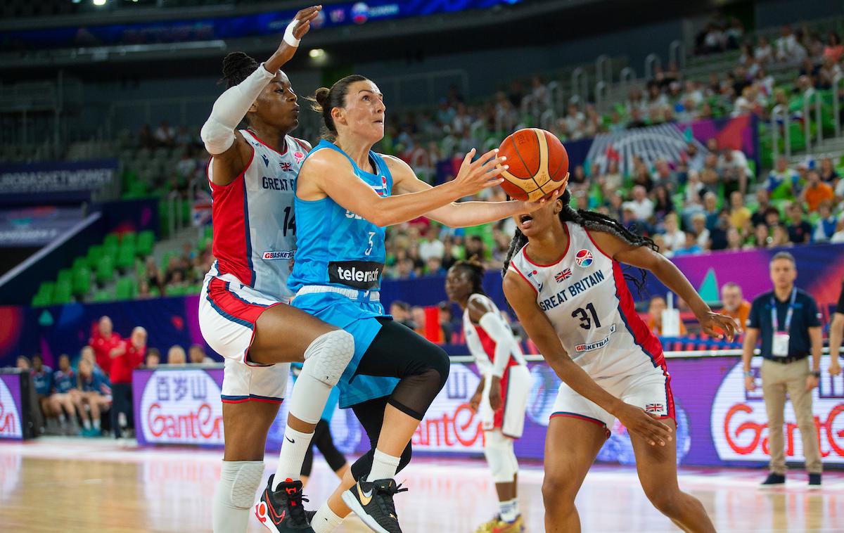 slovenska ženska košarkarska reprezentanca Teja Oblak | Slovenke so izgubile prvo tekmo na EuroBasketu. | Foto Siniša Kanižaj/Sportida
