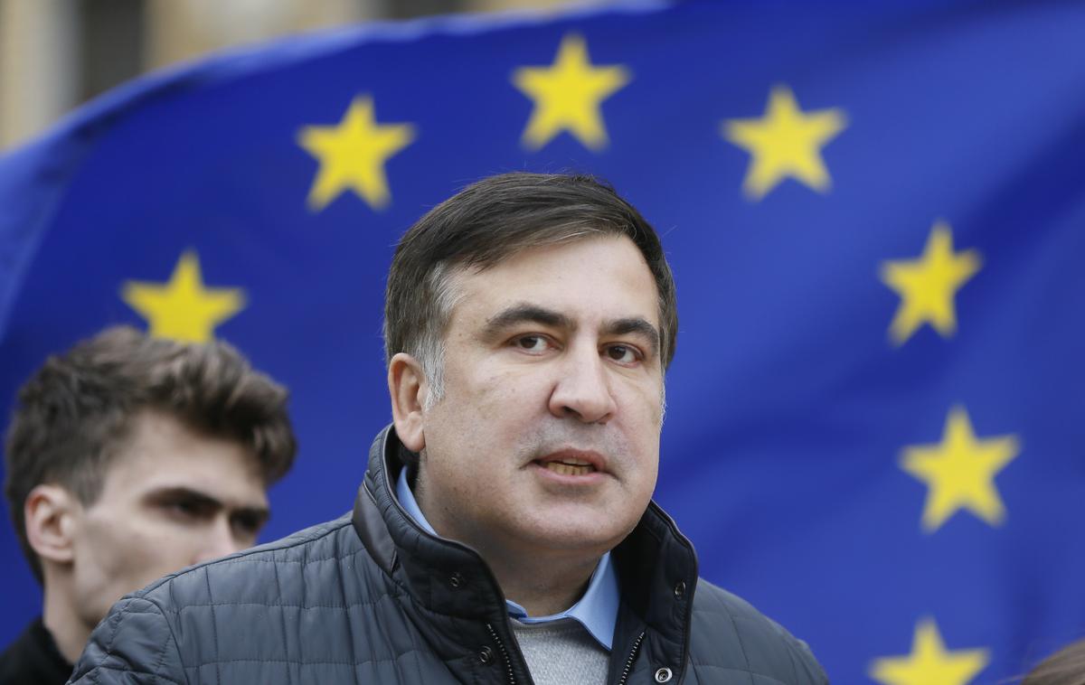 Mihail Sakašvili | 54-letni Sakašvili je bil lani premeščen v bolnišnico po 50-dnevni gladovni stavki v znak protesta proti zaprtju, ki so ga skupine za človekove pravice obsodile kot politično motivirano. | Foto Reuters