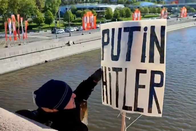 Putin protest Moskva | Protesti proti vladajoči oblasti so v Moskvi v zadnjem času izredno redki. | Foto Posnetek zaslona