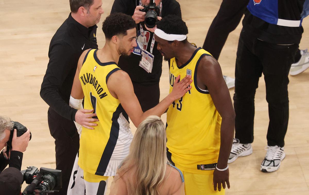 Pascal Siakam | Tyrese Haliburton je na prvi tekmi zadel nekaj neverjetnih metov za zmago po preobratu. | Foto Reuters
