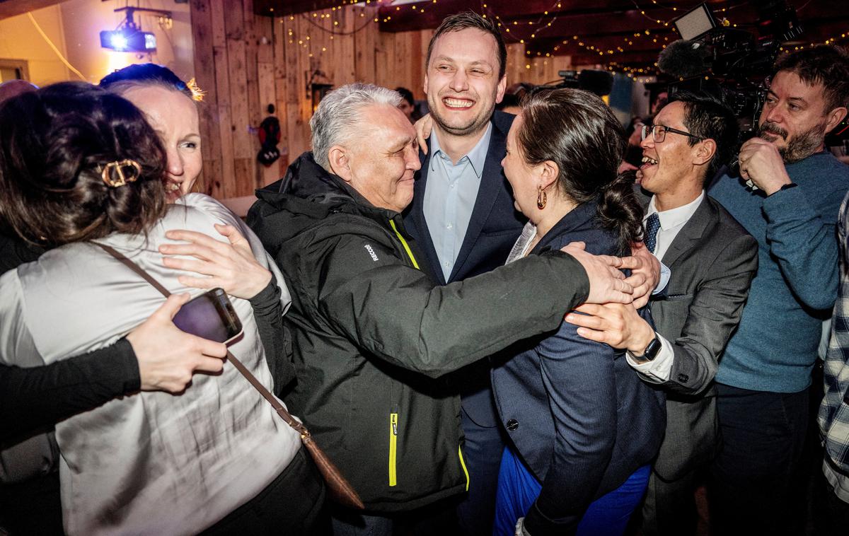 vodja Demokratov, Demokrati, Grenlandija, Jens-Frederik Nielsen | Demokrati so v zadnjih štirih letih potrojili podporo. Na fotografiji vodja Demokratov Jens-Frederik Nielsen.  | Foto Reuters