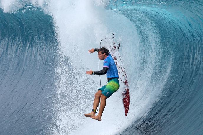 Jack Robinson, Pariz 2024, Tahiti | Jack Robinson se je včeraj znašel v resnih težavah. | Foto Reuters