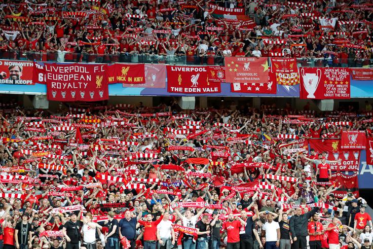 Navijači Liverpoola bodo 1. junija napolnili tribune stadiona Wanda Metropolitano v Madridu. | Foto: Reuters