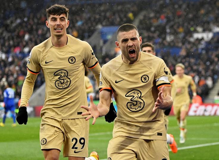 V drugem polčasu sta v polno za Chelsea zadela tako Kai Havertz kot tudi Mateo Kovačić. | Foto: Reuters