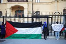 protest, veleposlaništvo ZDA, Ljubljana, Palestina, Gaza