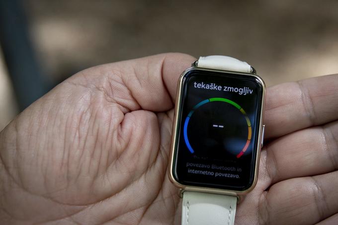 Ob zadostnem številu izmerjenih telesnih parametrov bo pametna ura Huawei Watch Fit 2 opredelila indeks tekaške zmogljivosti. | Foto: Ana Kovač