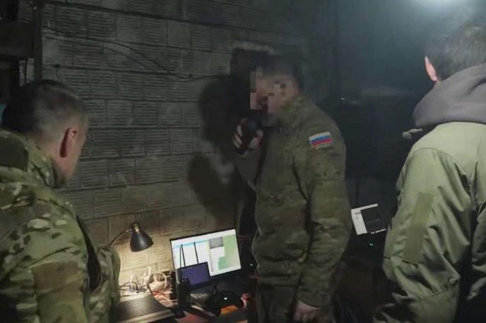 Rusija Telegram | Zamegljen uporabniški vmesnik aplikacije Telegram na zaslonu prenosnega računalnika ruskih vojakov v Ukrajini | Foto VK.com / Vir neznan