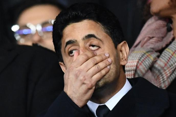 Nasser Al-Khelaifi | Nasser Al-Khelaifi je doživel (nov) boleč udarec v ligi prvakov. | Foto Getty Images