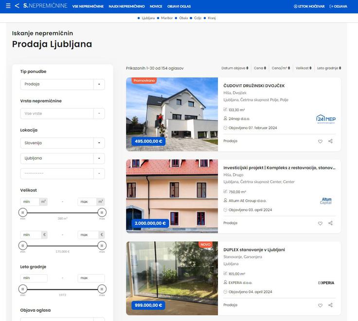 "Dolgoročno načrtujemo, da bo spletna tržnica S.Nepremičnine postala digitalno vozlišče za vse izzive, povezane z nepremičninami – od pametnih domov do poslovnih prostorov," napoveduje direktor TSmedia Igor Gajster.  | Foto: Siol.net