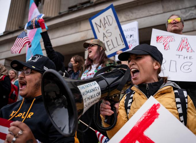 protesti, ZDA, proti Donald Trump, Elon Musk | Foto: Reuters