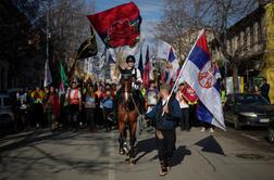 V Kragujevcu protestniki blokirajo glavno mestno vpadnico