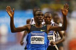 Kipchoge in Masai zmagala v zasneženem Edinburghu