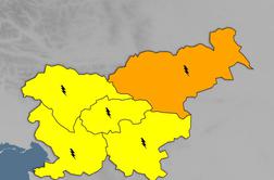 Burno vremensko dogajanje, izdano oranžno opozorilo: popoldne bo klestila debela toča #animacija