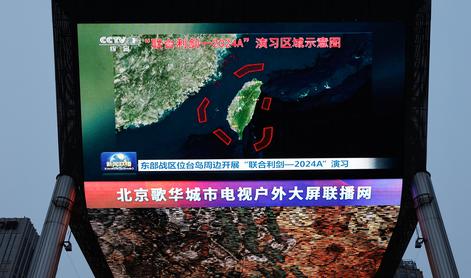 Kitajska zaključila vojaške vaje okrog Tajvana