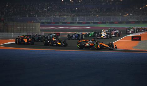 V živo: Norris, ki dirka za naslov, slab na štartu