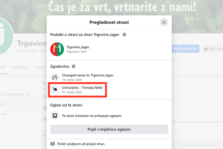 Ta profil je žrtve sprva iskal v Mehiki, izdajal se je namreč za tamkajšnjo verigo trgovin Tiendas Neto, nato je pozornost preusmeril v Slovenijo. | Foto: Facebook / Posnetek zaslona