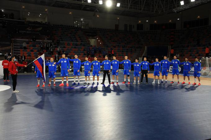 Slovenci so se v Kairo podali z dvema točkama. | Foto: Handball Egypt2021