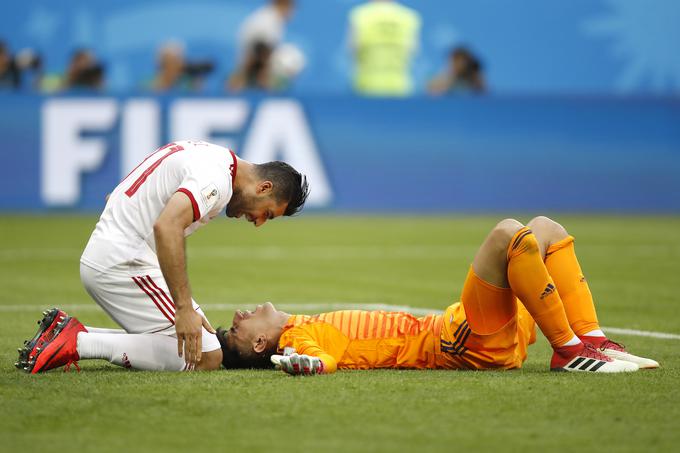 Iran je izpadel po skupinskem delu, čeprav je osvojil štiri točke. Od velike zmage nad Portugalsko ga ni delilo veliko. | Foto: Getty Images