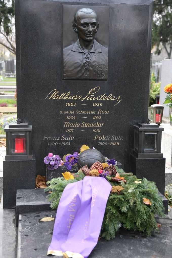 Na Dunaju pokopan Matthias Sindelar je leta 1938 zavrnil igranje za nemško reprezentanco. | Foto: Guliverimage/Vladimir Fedorenko