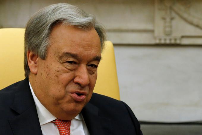 Generalni sekretar ZN Antonio Guterres je izrazil zaskrbljenost zaradi napetosti med dvema največjima svetovnima gospodarskima silama. | Foto: Reuters