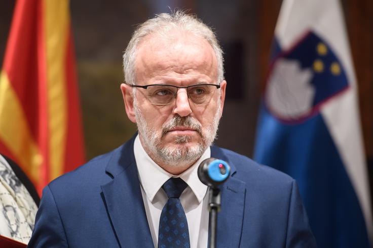Na današnji izredni seji je bil navzoč tudi predsednik makedonskega parlamenta Talat Xhaferi. | Foto: STA ,