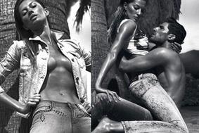 Gisele Bündchen za Versace zgoraj brez