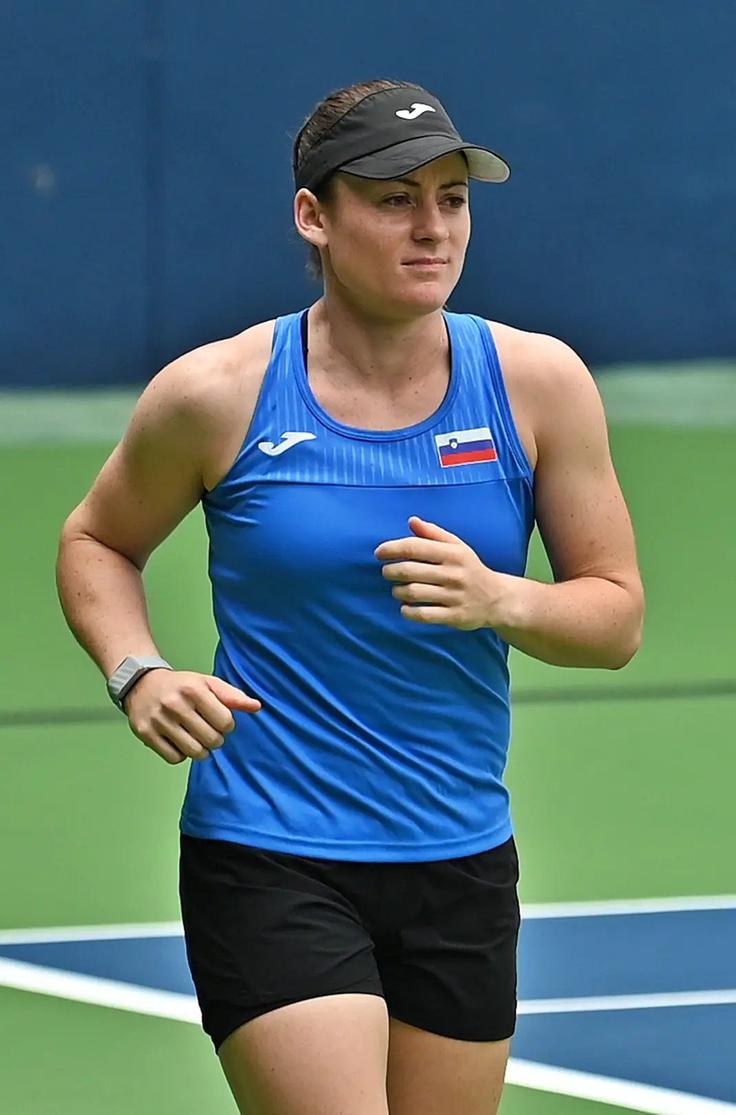 Tamara Zidanšek bo šla prva na igrišče. | Foto: Tenis Slovenija