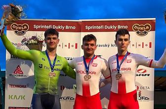 Mladi Žan Lopatič zablestel v Brnu in prikolesaril na stopničke #video