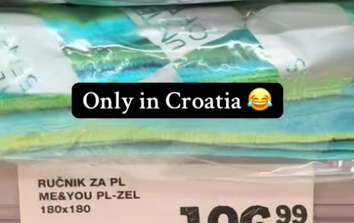 Brisača | Cena je na družabnih omrežjih sprožila številne odzive.  | Foto TikTok