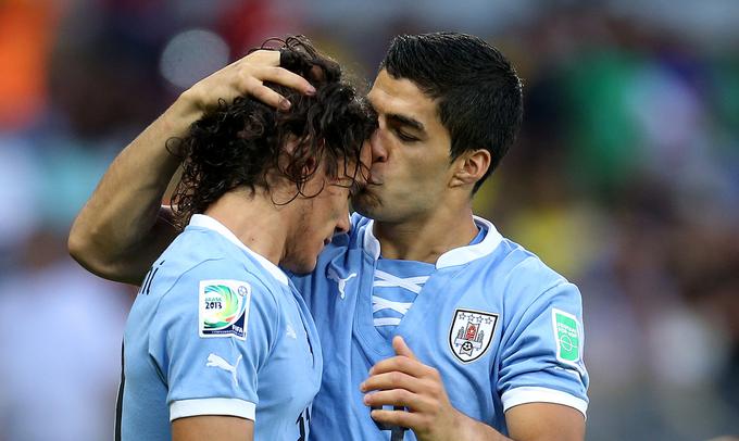 Urugvajska naveza Suarez-Cavani bo strah in trepet vseh branilcev na svetovnem prvenstvu. Drugouvrščena reprezentanca južnoameriških kvalifikacij optimizem črpa iz leta 2010, ko so v Južnoafriški republiki prišli vse do polfinala. | Foto: Reuters