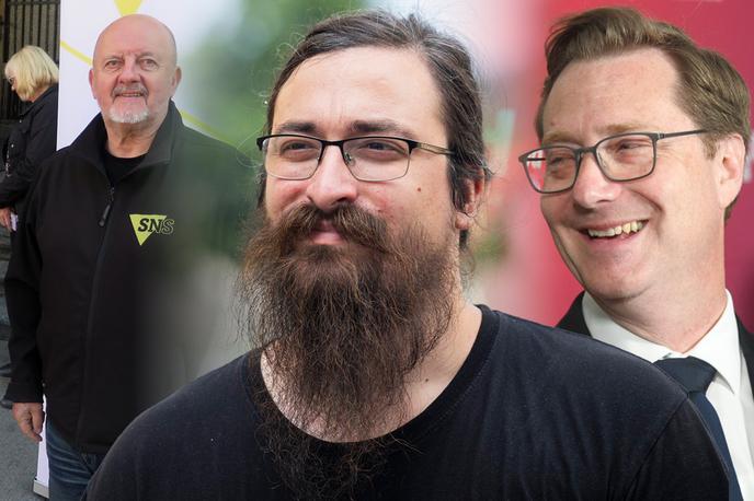 Feratović, Prebilič, Jelinčič | Poleg sedmih strank, ki so presegle štiriodstotni parlamentarni prag, bodo proračunska sredstva prejele še tri stranke, ki so dosegle več kot odstotek podpore. | Foto STA