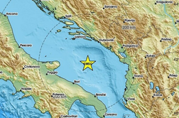 Močan potres v Jadranskem morju, zatreslo tudi jug Hrvaške