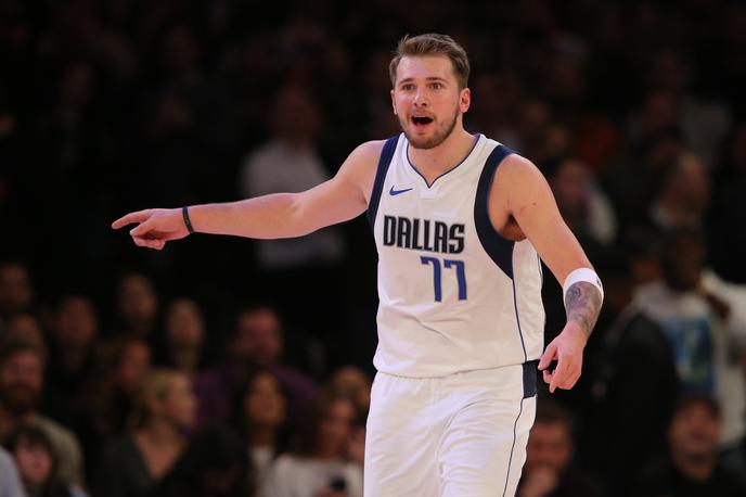 Luka Dončić | Luka Dončić z novim trojnim dvojčkom, a tudi z novim porazom. | Foto Reuters