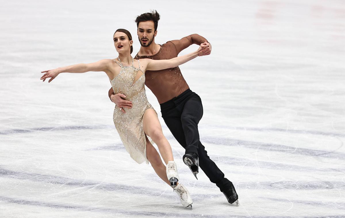 Gabriella Papadakis in Guillaume Cizeron |  Gabriella Papadakis in Guillaume Cizeron sta petič postala svetovna prvaka med plesnimi pari.  | Foto Guliverimage