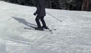 Oče Gorana Dragića pri 64 letih prvič na smučeh #video