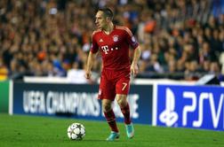Ribery: Bayernov spodrsljaj proti Valencii ni katastrofa