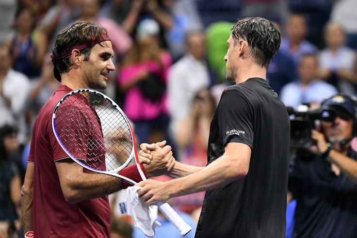 Roger Federer John Millman | Foto: Reuters