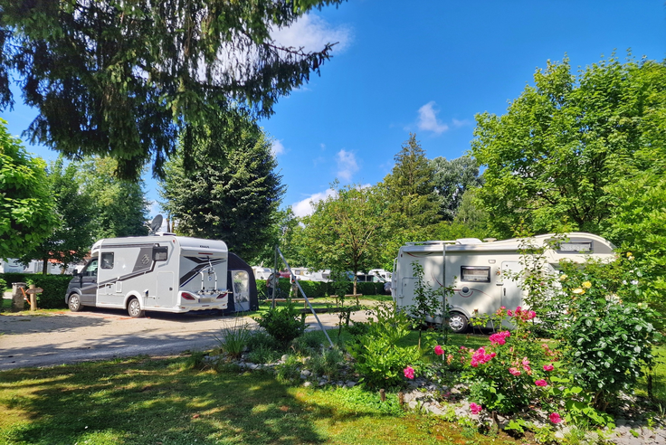 Kamp Ljubljana Resort je na Ježici, kjer so v senci visokih dreves tik ob reki Savi urejene parcele. | Foto: Avtokampi.si