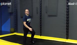 Poglejte si, kako se je Bojan znašel na trampolinu #video