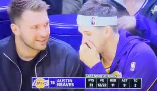 Soigralec Dončića je bil ob pogledu na njegov prst presenečen #video