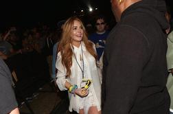 Lindsay Lohan za božič brez očeta