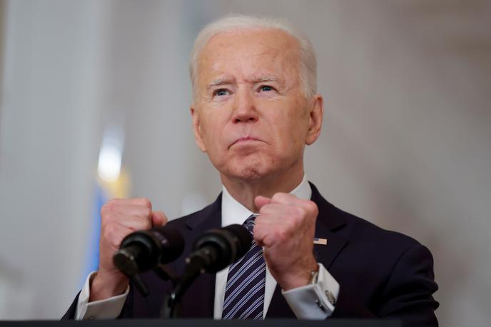 Joe Biden | Ameriški predsednik Joe Biden se je prvič javno odzval na spolni škandal, v katerega je vpleten newyorški demokratski guverner Andrew Cuomo. | Foto Reuters