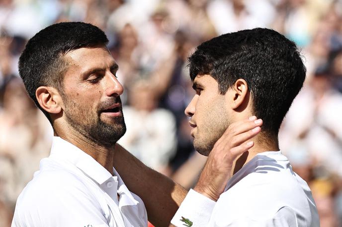 Carlos Alcaraz | Carlos Alcaraz je v nedeljskem finalu Wimbledona gladko odpravil Novaka Đokovića. | Foto Guliverimage