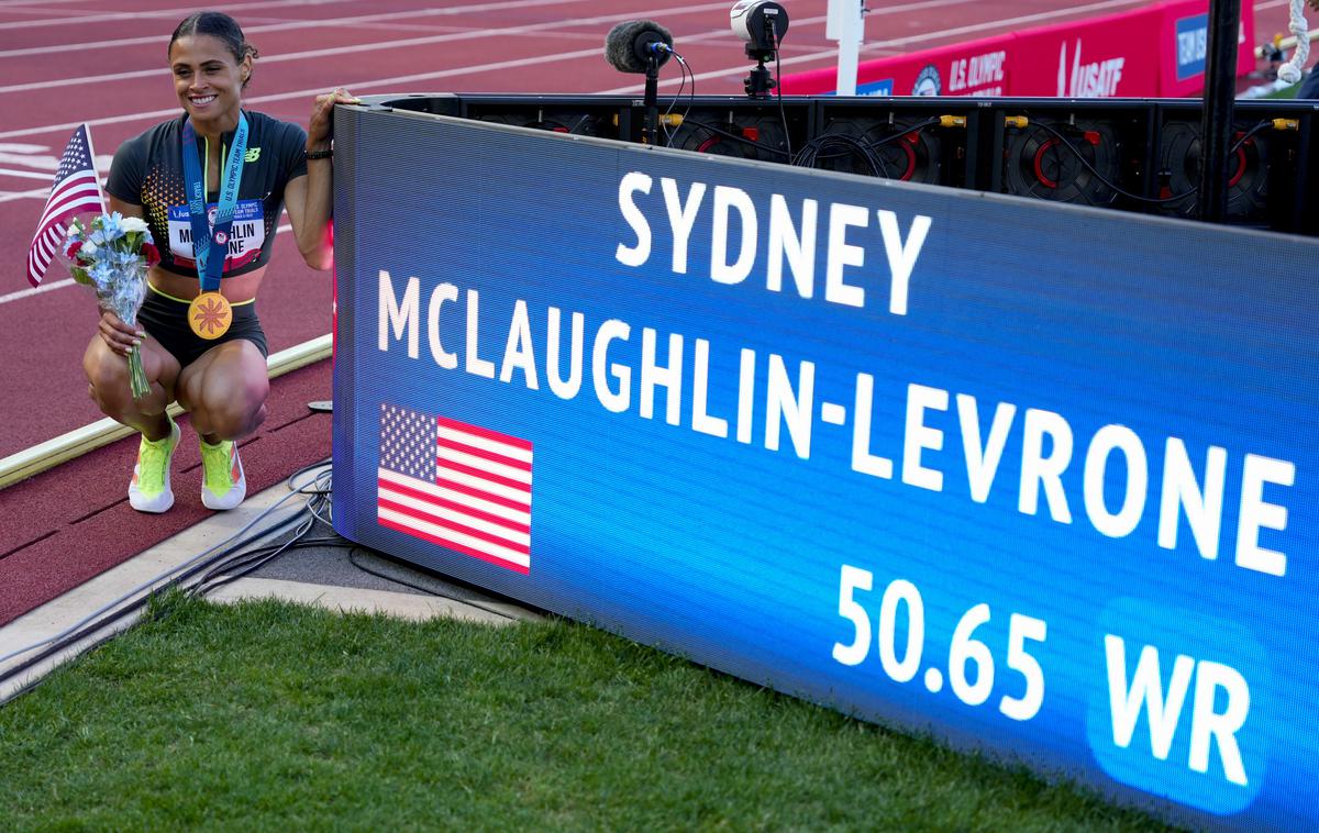 Sydney McLaughlin-Levrone | Sydney McLaughlin-Levrone je izboljšala svoj svetovni rekord v teku na 400 metrov z ovirami. | Foto Guliverimage